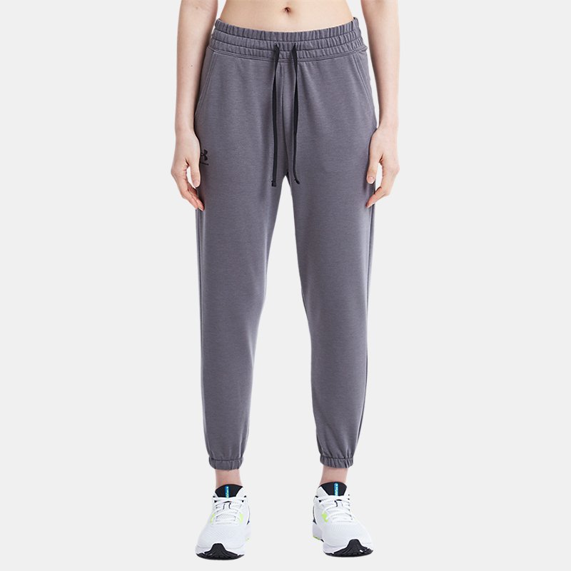 Women's Under Armour Rival Terry Joggers Jet Gray / Mod Gray / Black XS